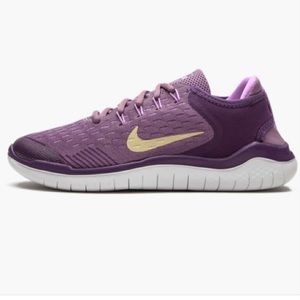 ❤️New Nike Free RN Violet Dust Gold Shoes